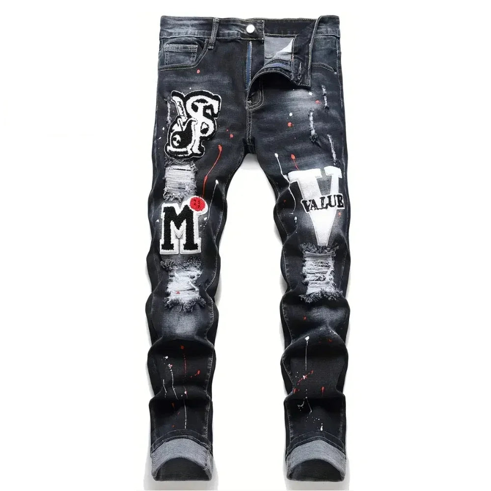 Jeans Y2K Hip Hop Stretch