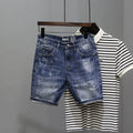 Short Denim Ripped Patch