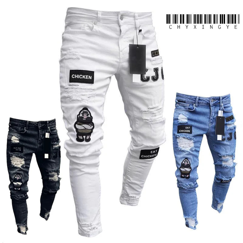Jeans Skinny Vintage Ripped