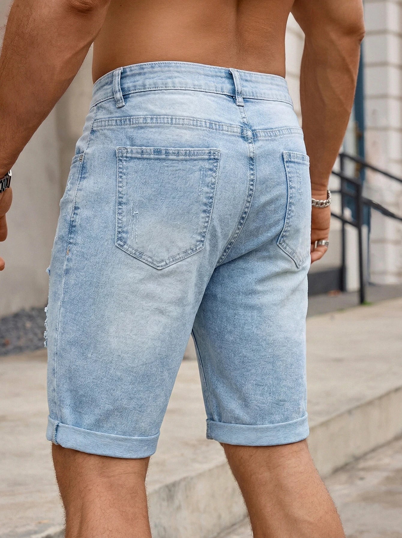 Short Denim Ripped Urban Edge