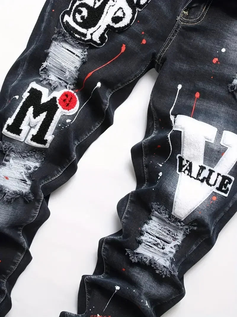 Jeans Y2K Hip Hop Stretch