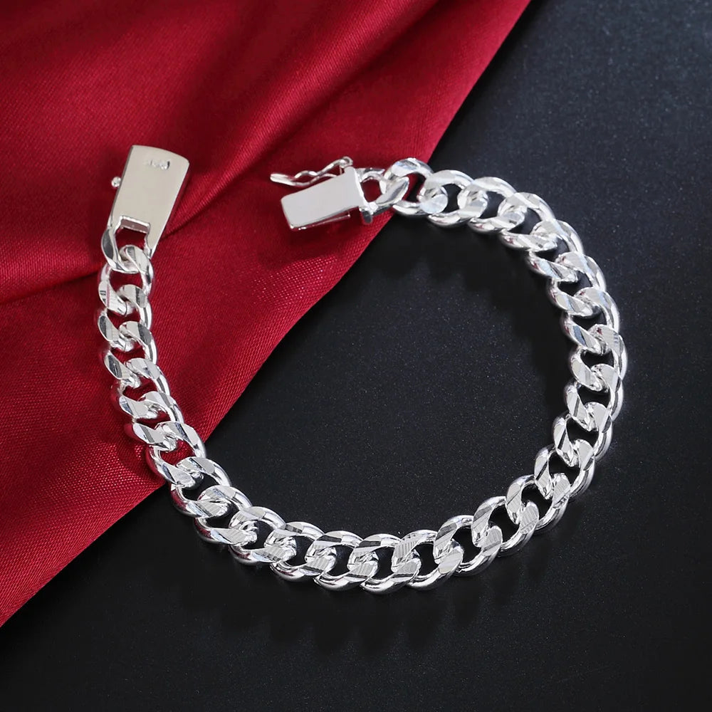Pulseira Corrente Sólida 8/10mm