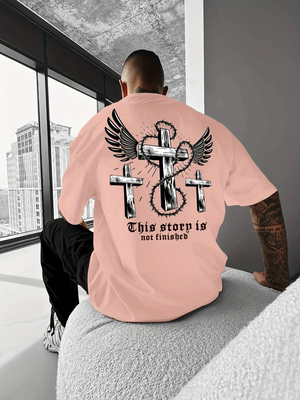 Camiseta Urban Cross Letter